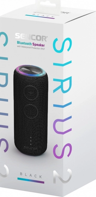 Trådløs Bluetooth højttaler Sencor Sirius 2 med LED-belysning og TWS-funktion