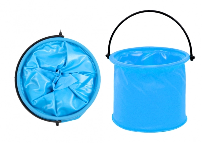 Sammenklappeligt multifunktionelt PVC spand blåt