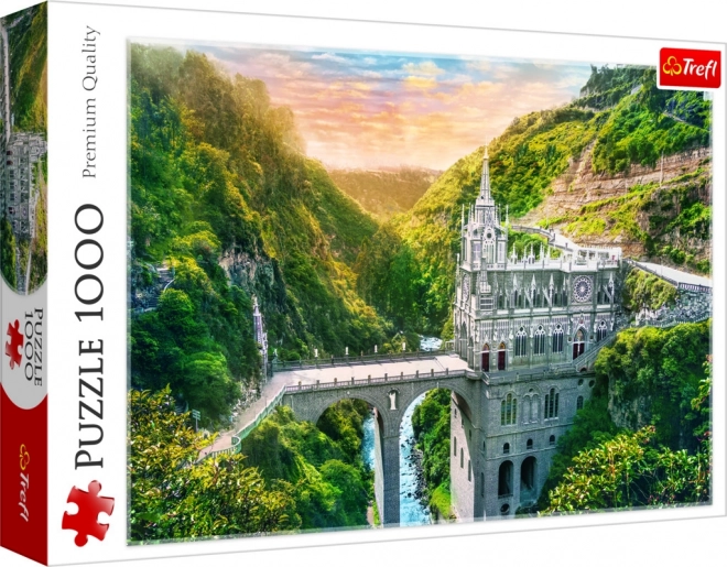 Puslespil 1000 brikker – Sanktuariet Las Lajas, Colombia TREFL