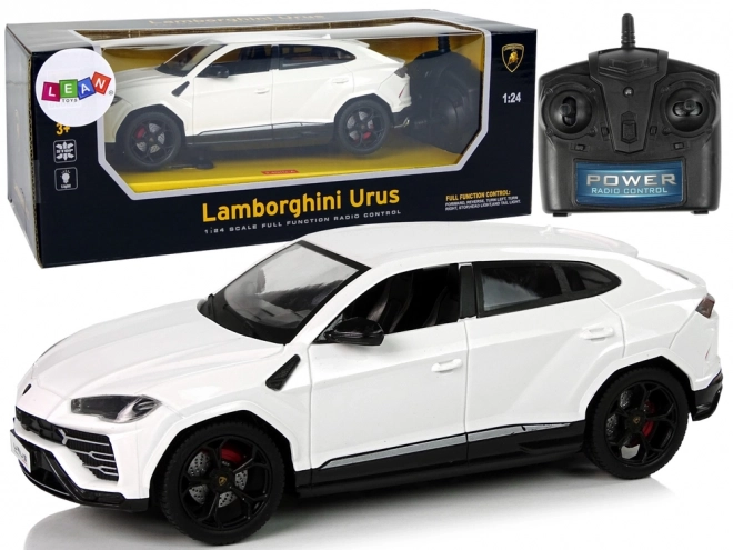 R/C bil 1:24 Lamborghini Urus hvid 2.4 G Lys