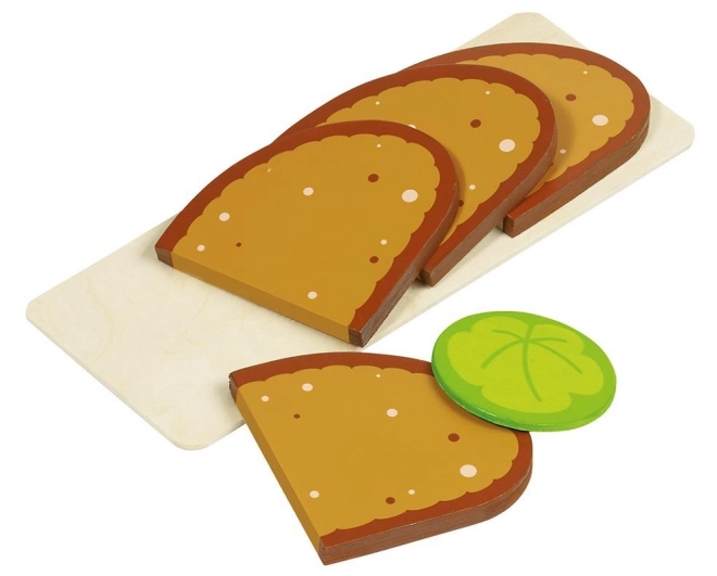 Brød på skærebræt - sandwich til skæring