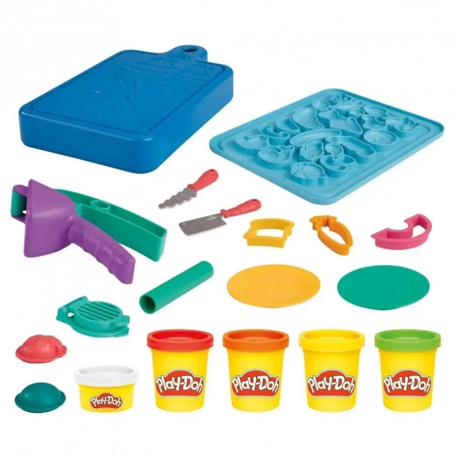 Play-Doh Starter Sæt Lille Kok og Læring i Skæring