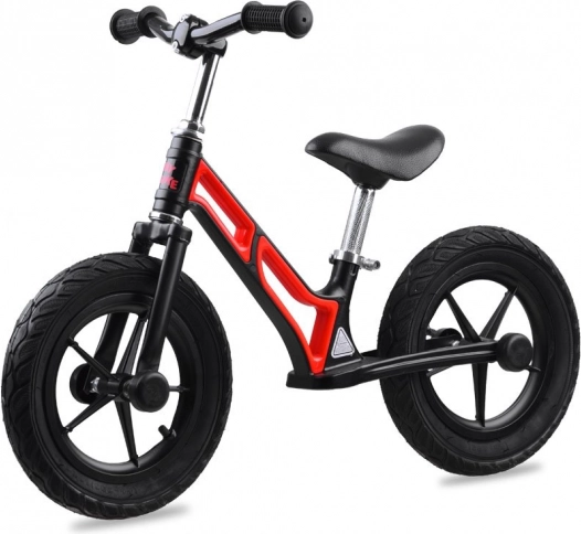 Løbecykel TINY BIKE med 12" oppustelige hjul og magnesiumramme – Rød
