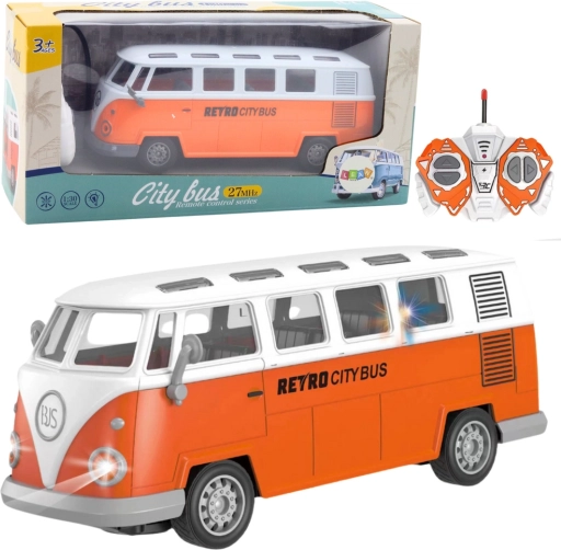 retro bybus RC med lys 1:30