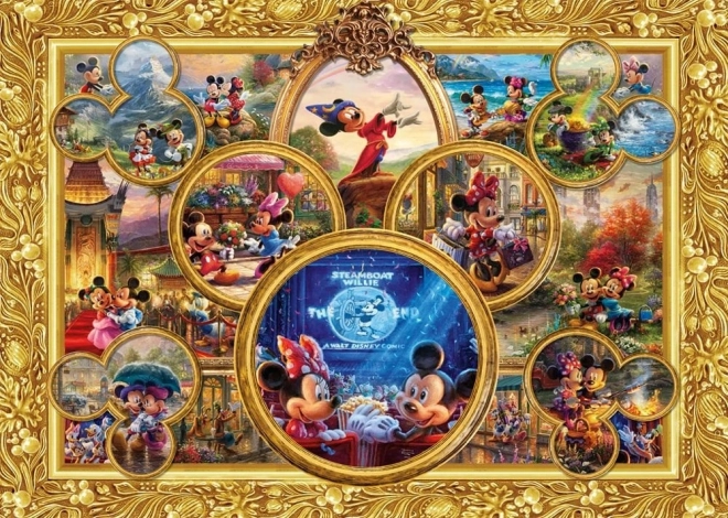 Puslespilscollage: Mickey og Minnie 2000 brikker