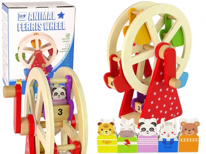 Roterende træ russisk pariserhjul Figurer