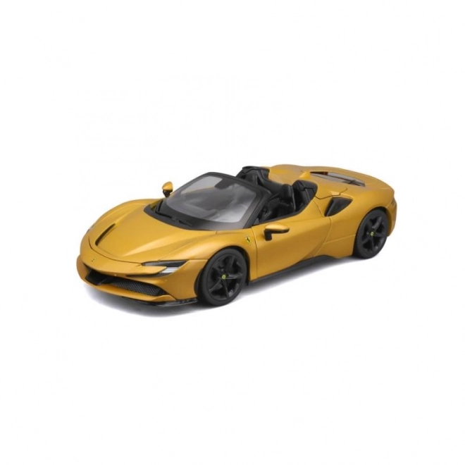 Bburago Ferrari SF90 Spider i skala 1:18 - gul