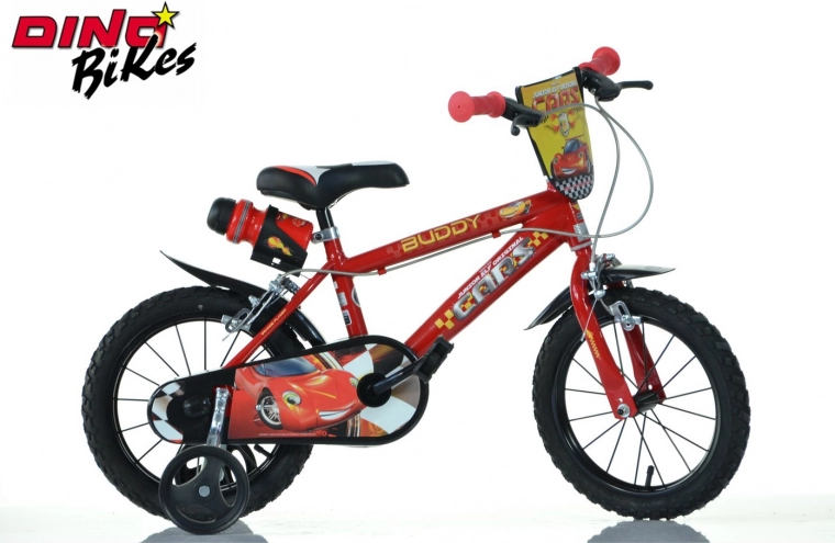 Børnecykel 14 tommer CARS 2022 fra DINO Bikes
