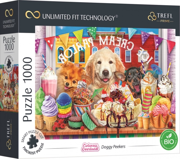 Trefl UFT puslespil Cuteness Overload: hunde foran konditoriet 1000 brikker
