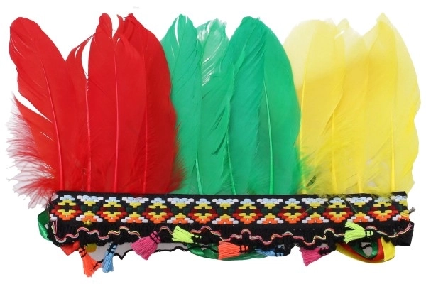 Sæt karneval - pandebånd indianer MIX