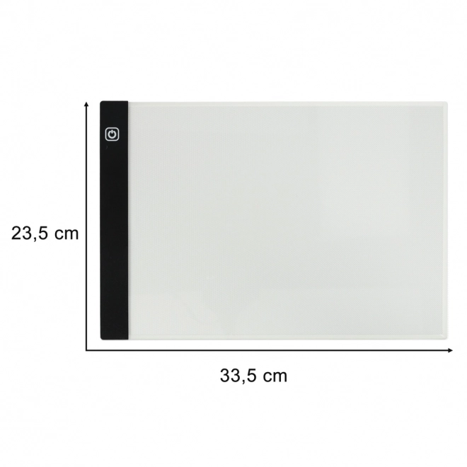 Baggrundsbelyst LED tegneplade A4