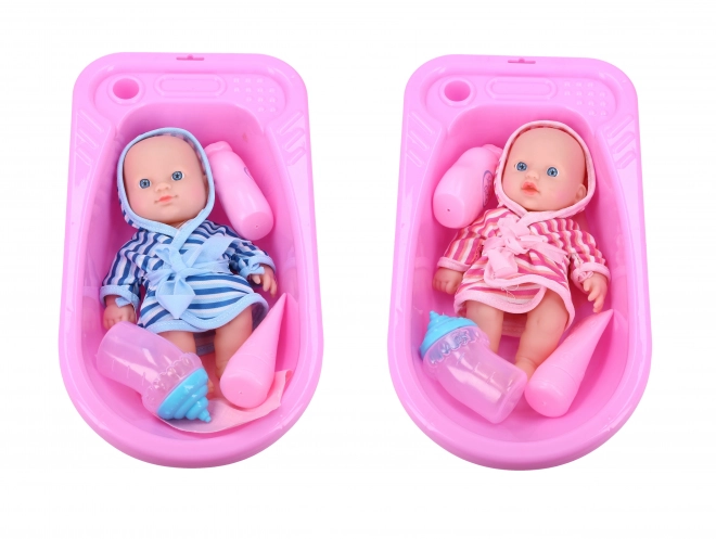 Baby med badekar 20 cm