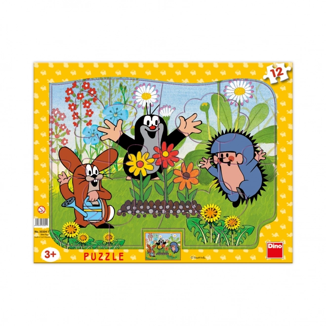 Brætspil puslespil Muldvarpen gartner 12 stykker