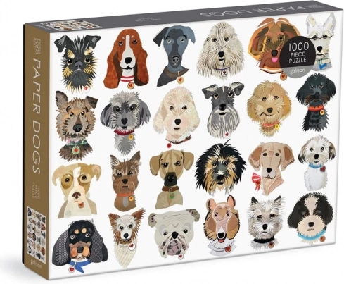 Papirhunde puslespil 1000 brikker