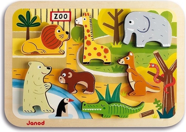 Træpuslespil ZOO JANOD Chunky