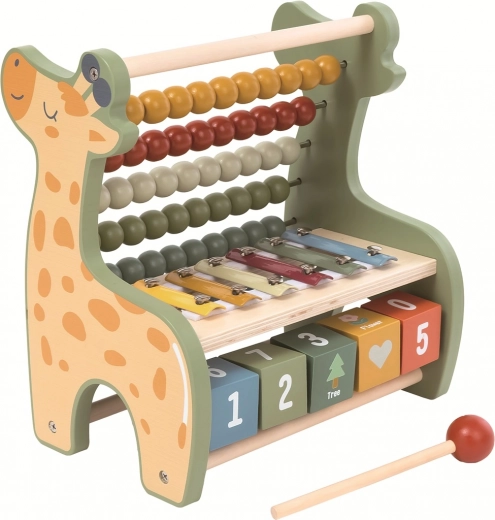 Multifunktionel giraf-regneramme med xylofon 2Kids Toys
