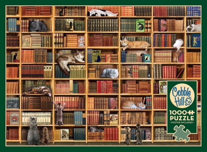 Puslespil Kattebibliotek 1000 brikker