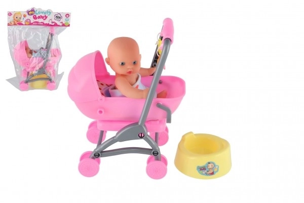 Lege sæt Barnevogn med baby