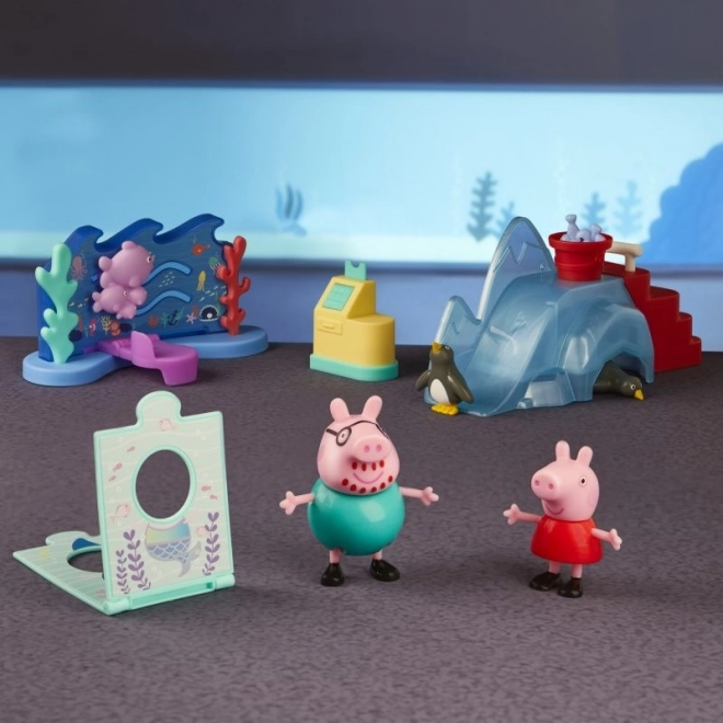 Sæt figurer Peppa Pig - Eventyr i akvariet