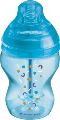 Sutteflaske ANTI-COLIC, 0+, 260 ml, blå, 1 stk
