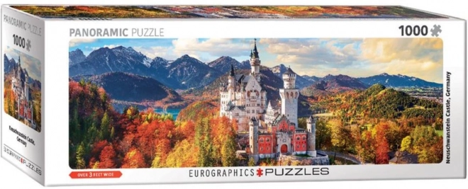 Panorama puslespil slot Neuschwanstein, Tyskland 1000 brikker