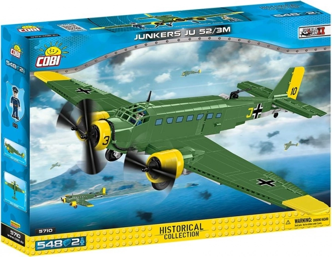 COBI 5710 II WW Junkers JU 52/3M, 548 klodser, 2 figurer