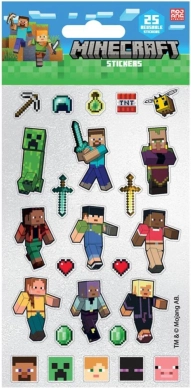 glitrende Minecraft-klistermærker – 25 stk.