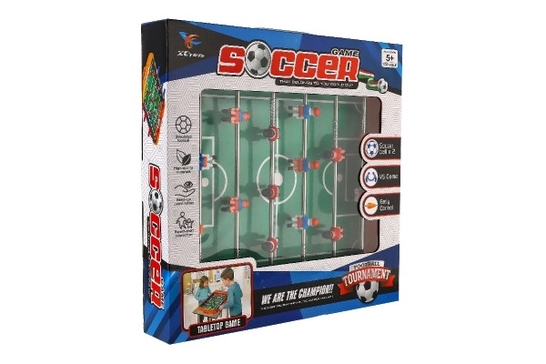 Fodbold/Bordfodbold plast/metal familiespil i kasse 37x34,5x6cm