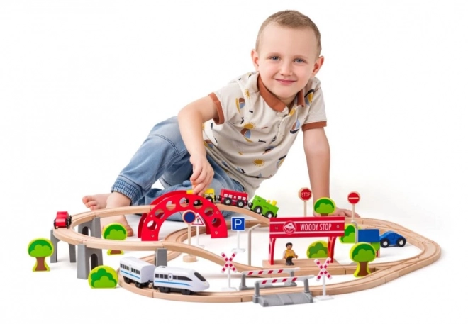 Woody togbane med elektrisk togset