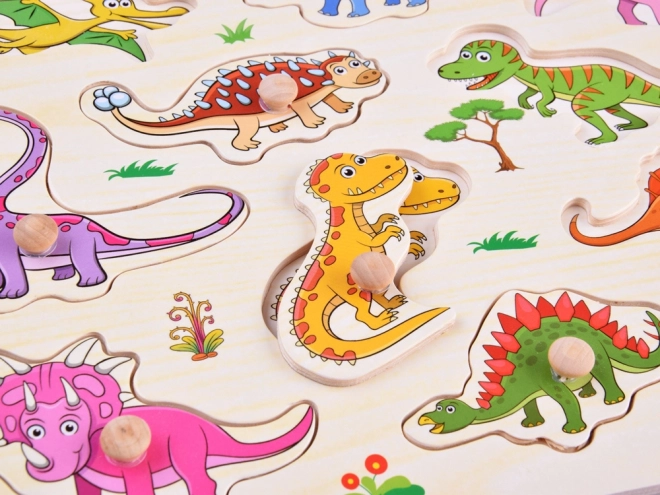 Træpuslespil dinosaurer