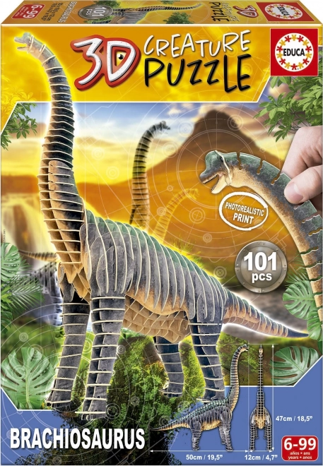 3D puslespil Brachiosaurus - 101 dele