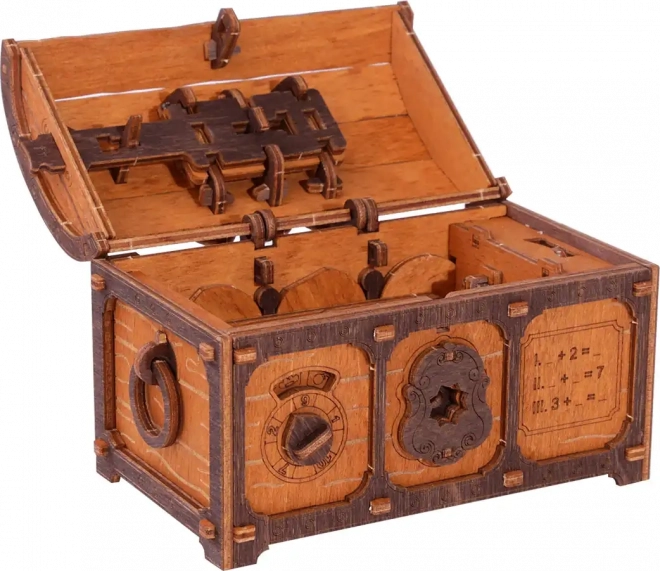 Escape Room Skattekiste Træ 3D puslespil