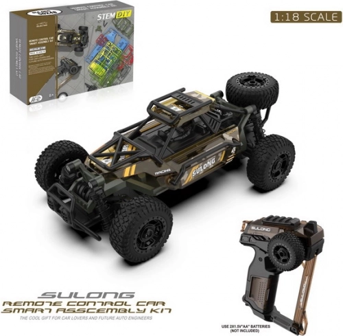 RC crawler SULONG 1:18 til børn 8+ med 2,4 GHz fjernbetjening og gummidæk