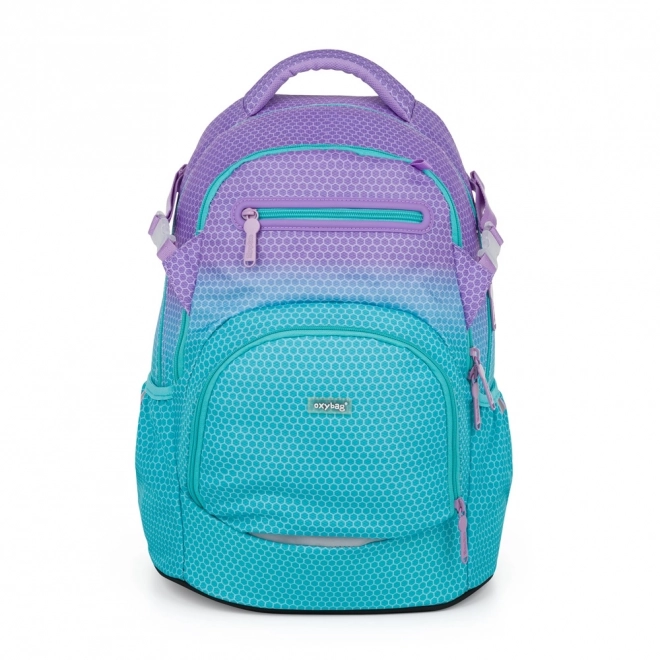 Skolerygsæk OXY Ombre Blue- pink