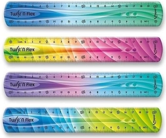 Lineal MAPED Twist'n Flex regnbue 20 cm