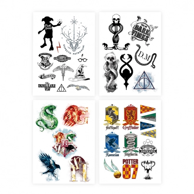 Sæt af Harry Potter-tatoveringer
