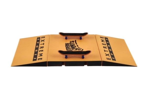 Fingerskruende skateboards med rampe