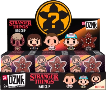 Stranger Things nøgleringe med karakterer – mix af 5 motiver (display 24 stk)
