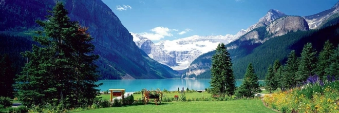 Panoramapuslespil Lake Louise, Canadian Rockies 1000 brikker