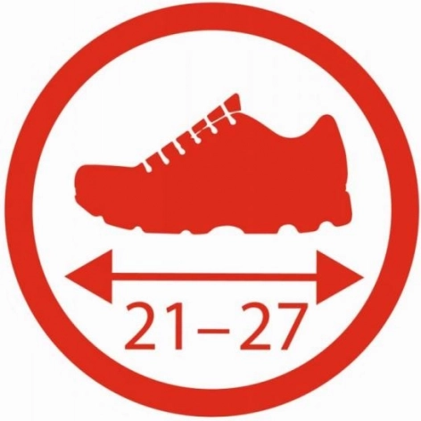 Nem justering til størrelser 21–27