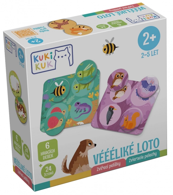 KukiKuk 80034 Véééliké loto Dyrenes reder