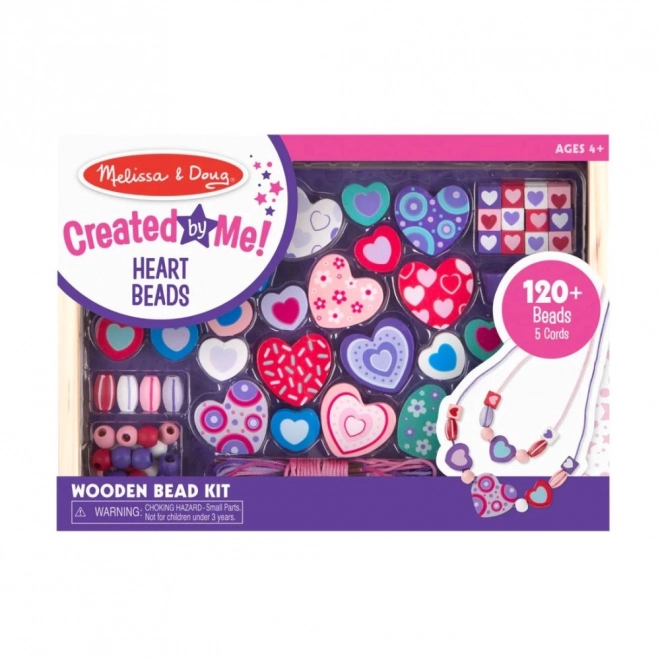 Kreativt perlesæt Hjerter - Melissa & Doug