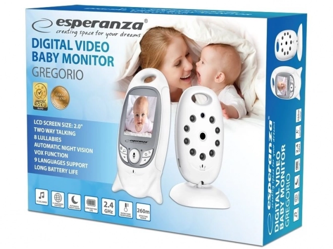 Elektronisk babyalarm Esperanza Jacob med LCD-display