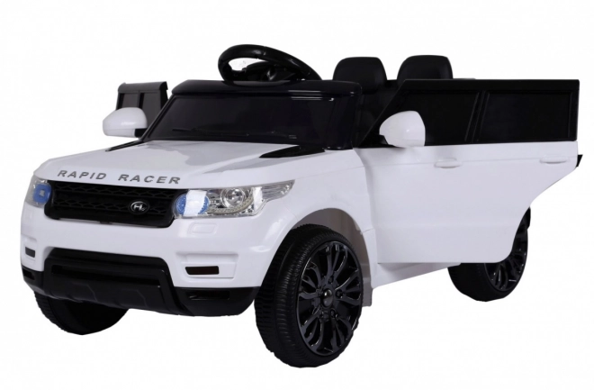 Elektrisk bil Land Rapid Racer hvid