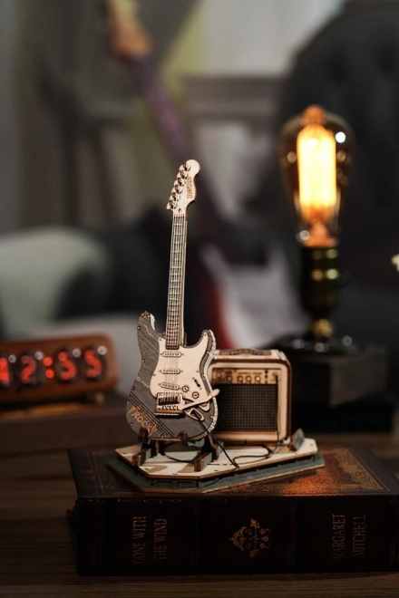 RoboTime træ 3D puslespil - Elektrisk guitar
