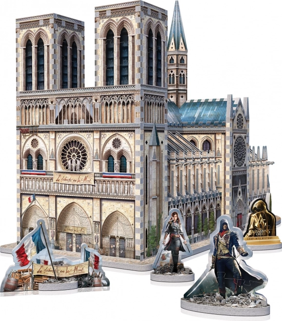 3D puslespil Assassin's Creed Unity: Notre-Dame katedralen 860 brikker