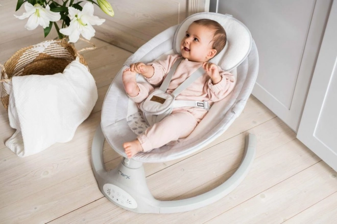 Elektrisk gyngestol MoMi KENANI lys grå