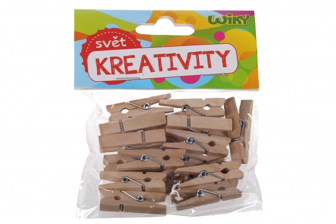 Træ klemmer med snor