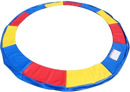 Farverigt fjederbetræk til trampolin 244–250 cm (8 ft)