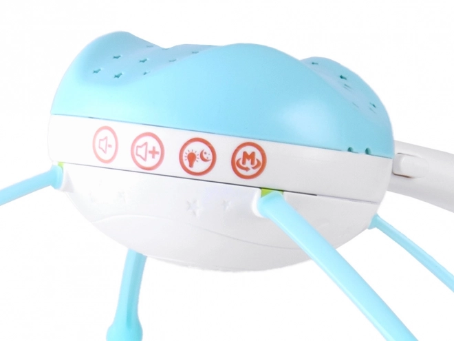 Babymobil med projektor og fjernbetjening